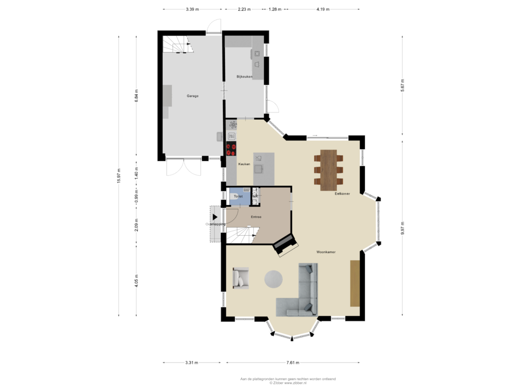 Bekijk plattegrond van Begane grond van Leverkruid 7