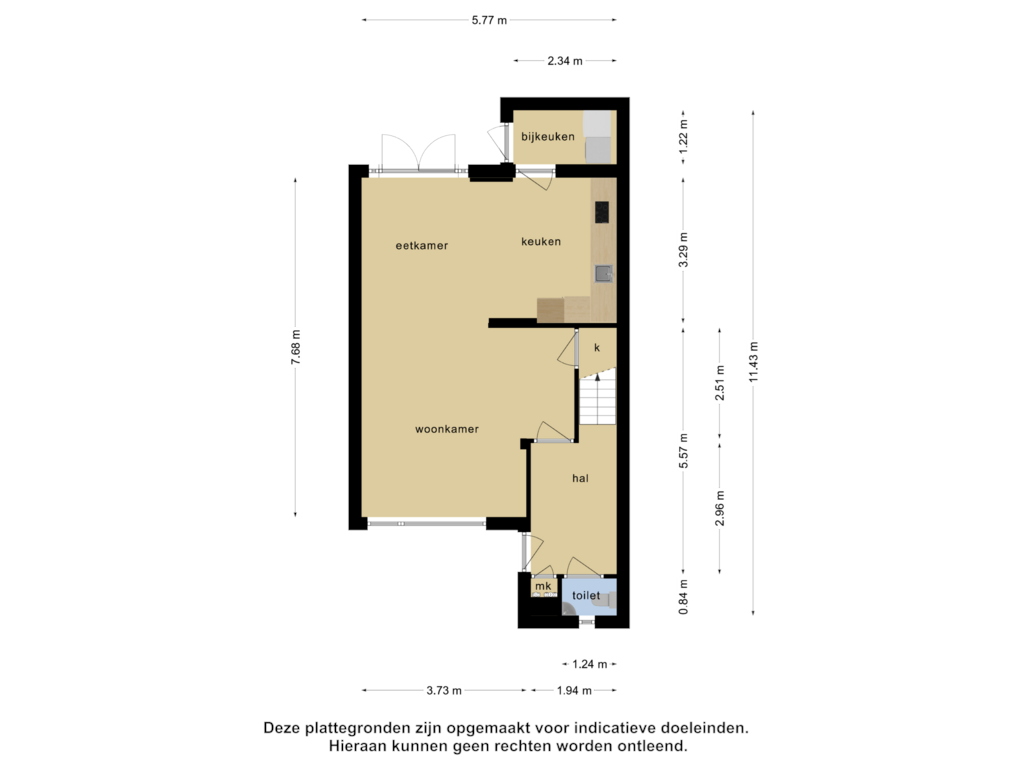 Bekijk plattegrond van Begane grond van Meeuwenhof 2