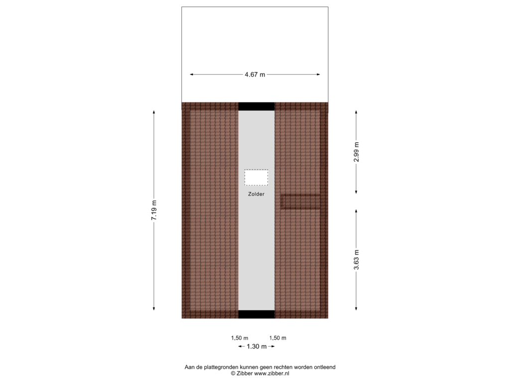 Bekijk plattegrond van Zolder van Zeddamseweg 6