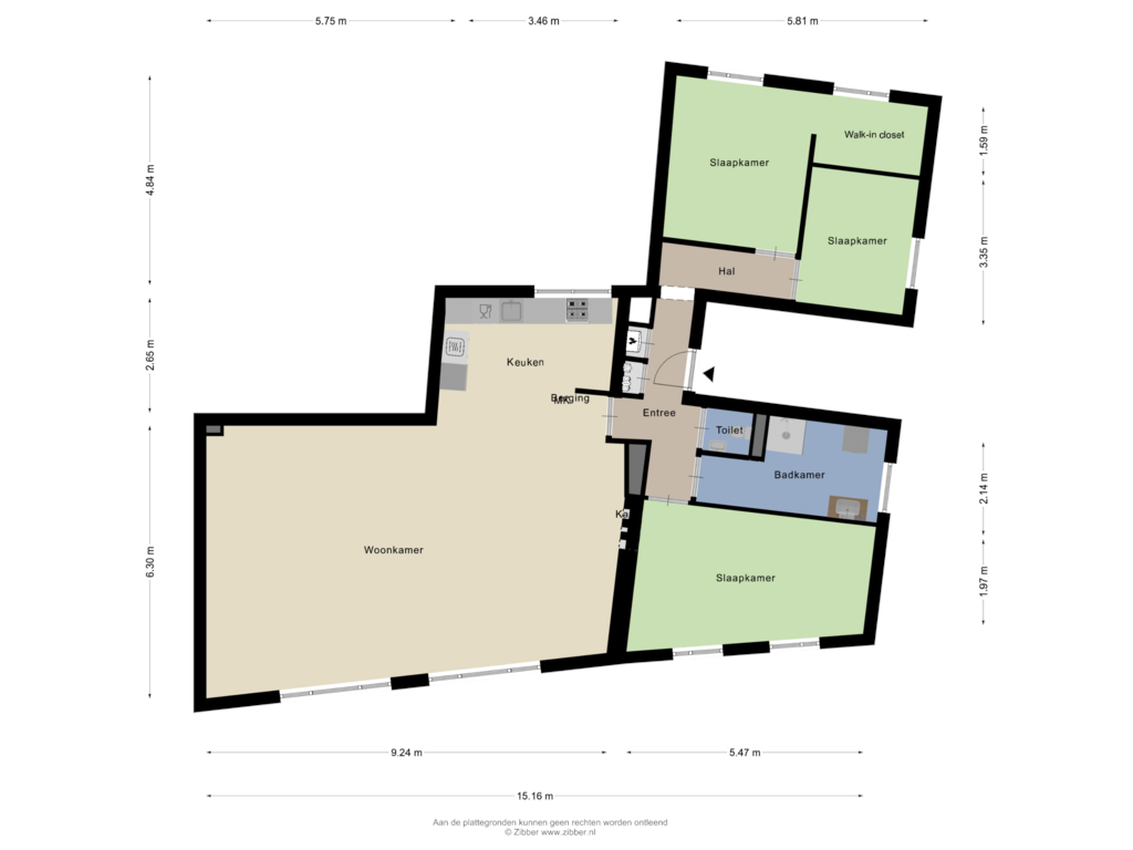 Bekijk plattegrond van Appartement van Langebrug 8-V