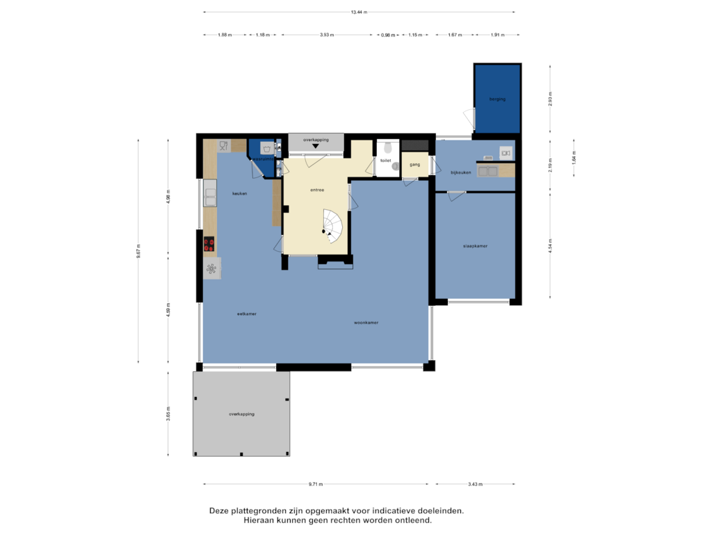 Bekijk plattegrond van Begane Grond van Lekdreef 1