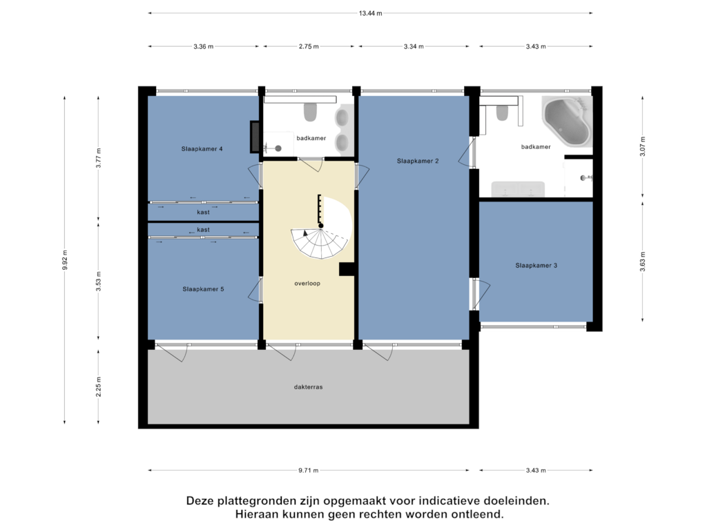 Bekijk plattegrond van Eerste Verdieping van Lekdreef 1