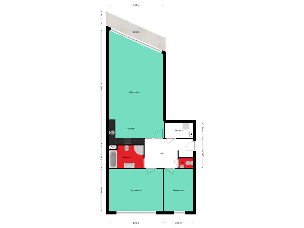 Bekijk plattegrond van Begane grond van Bernhardlaan 13