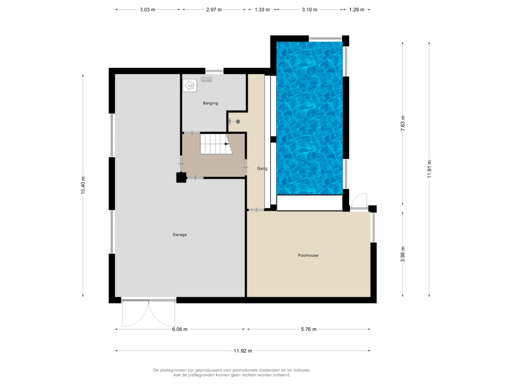 Bekijk plattegrond van Souterrain van Eikenlaan 6