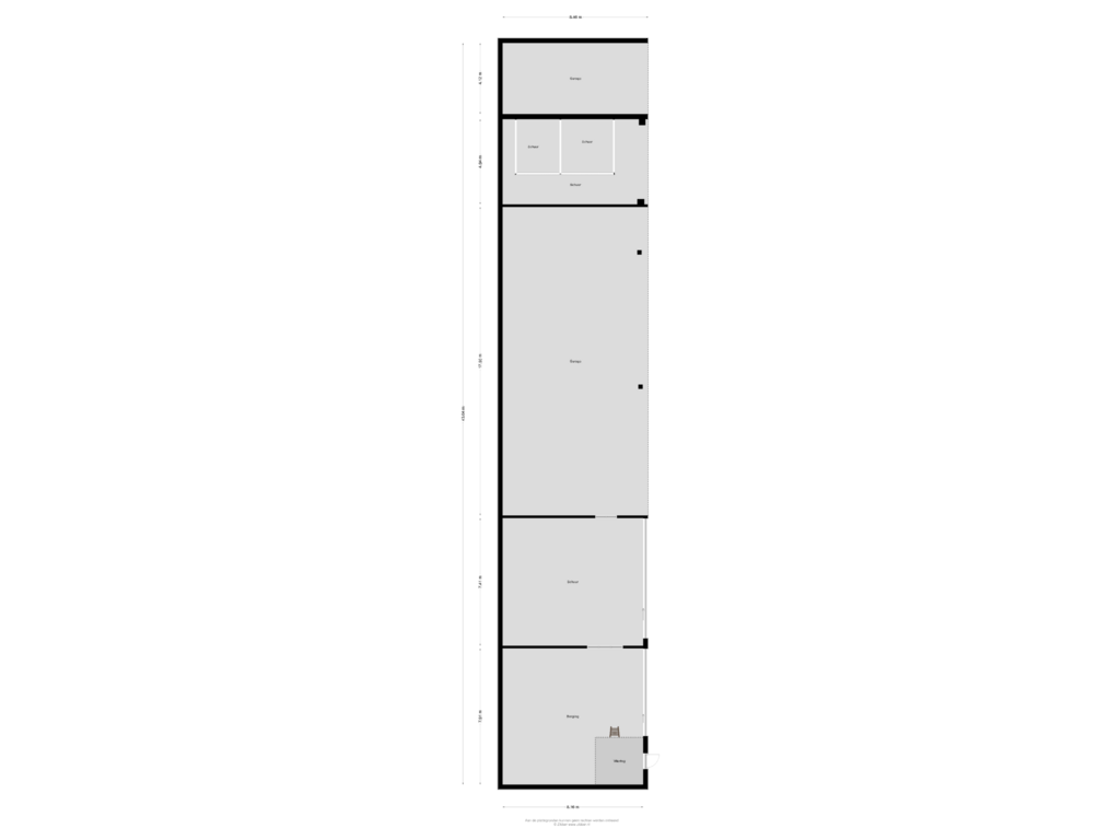 View floorplan of Schuur of Oude dijk 2