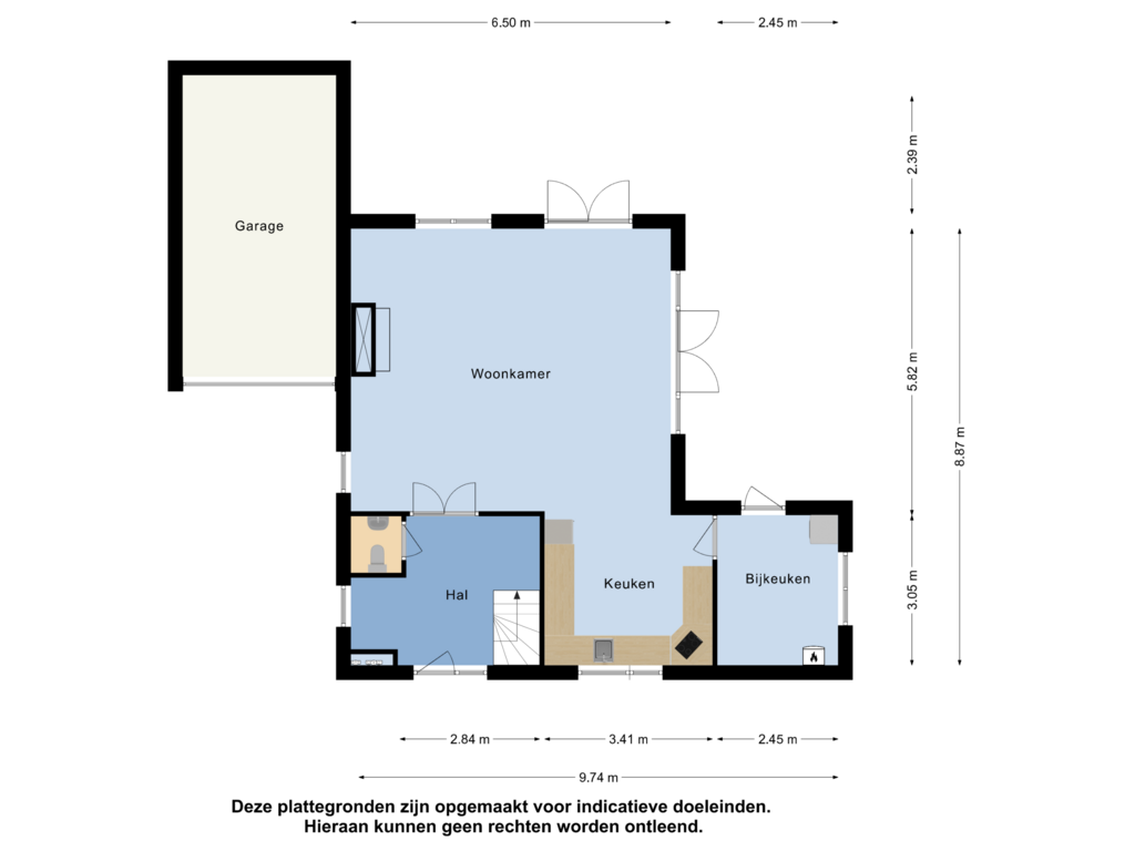 Bekijk plattegrond van Begane grond van Javaruggen 27