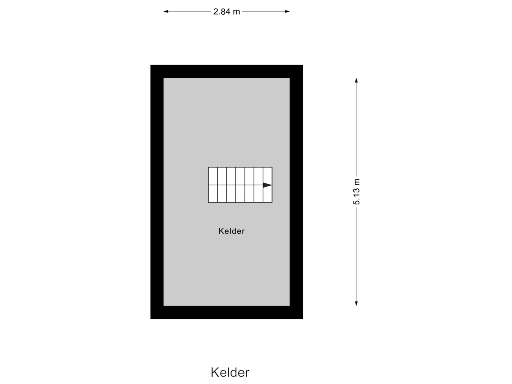 View floorplan of Kelder of de Beuk 79