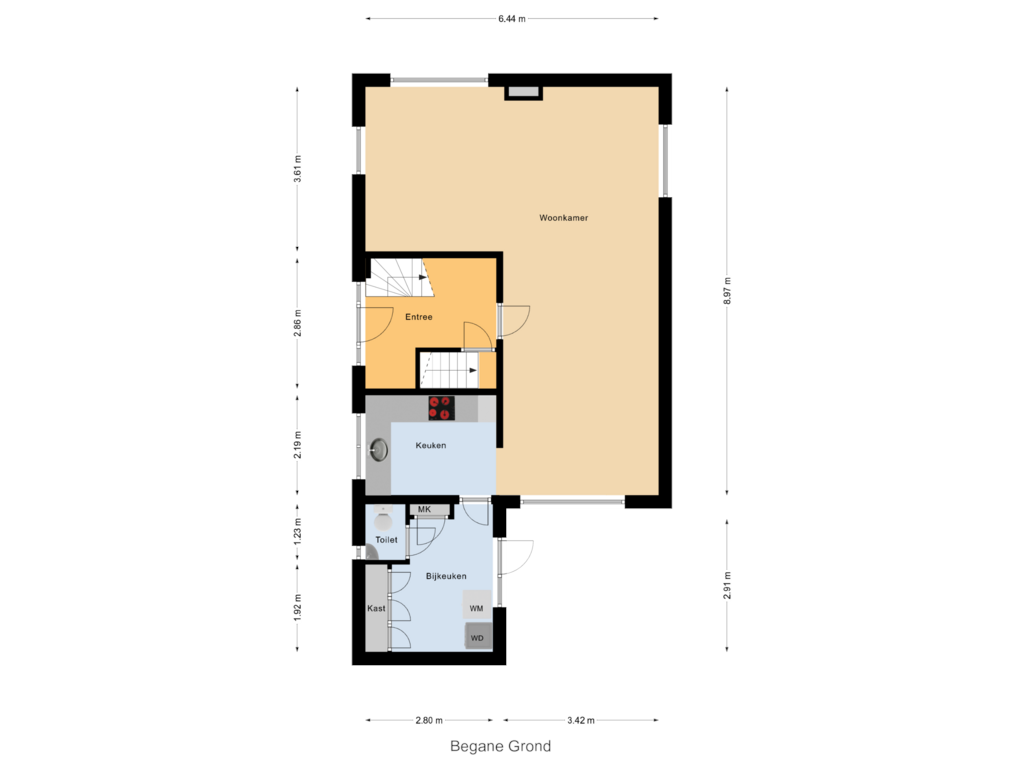 View floorplan of Begane Grond of de Beuk 79