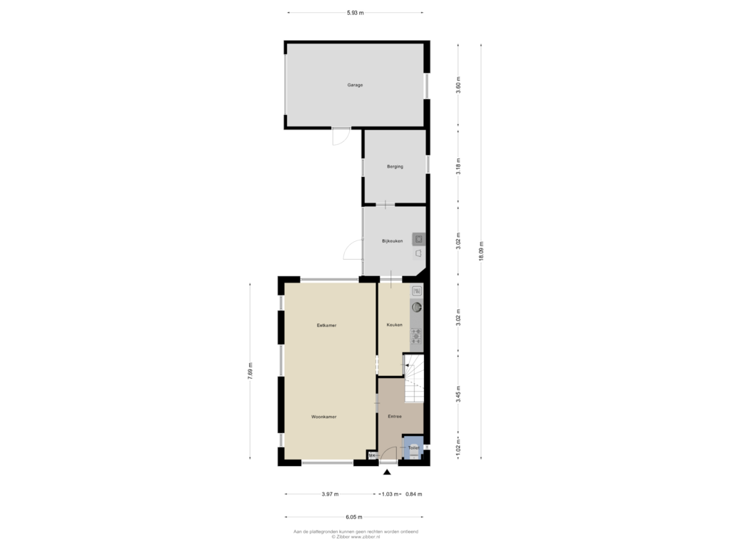 Bekijk plattegrond van Begane grond van De Molensteen 6