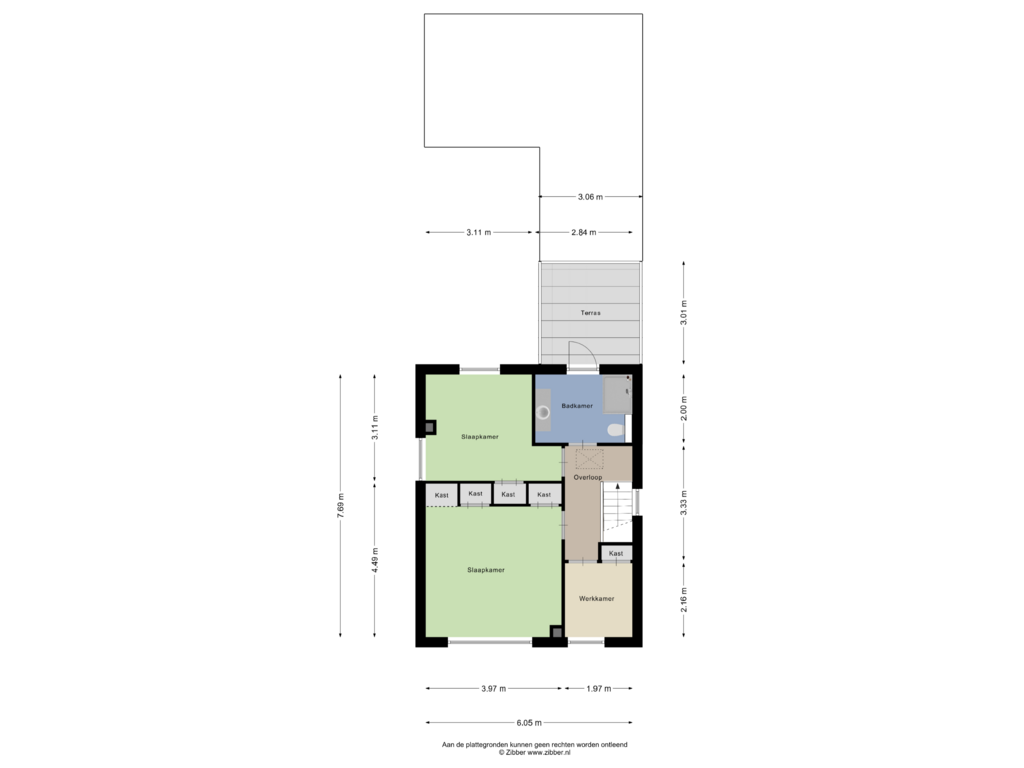 Bekijk plattegrond van Eerste verdieping van De Molensteen 6