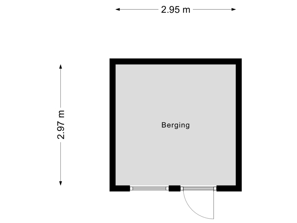 View floorplan of Berging of Looierij 40