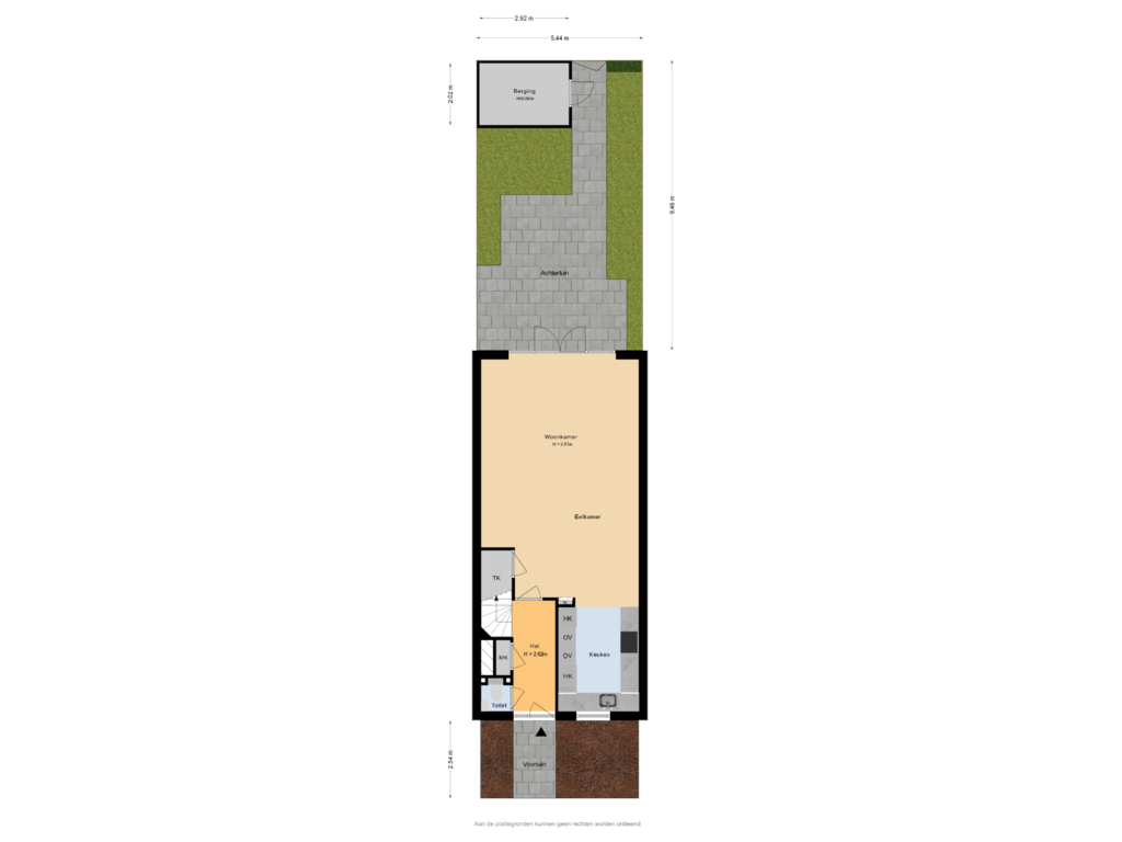 Bekijk plattegrond van Situatie van Van Kinsbergenstraat 33