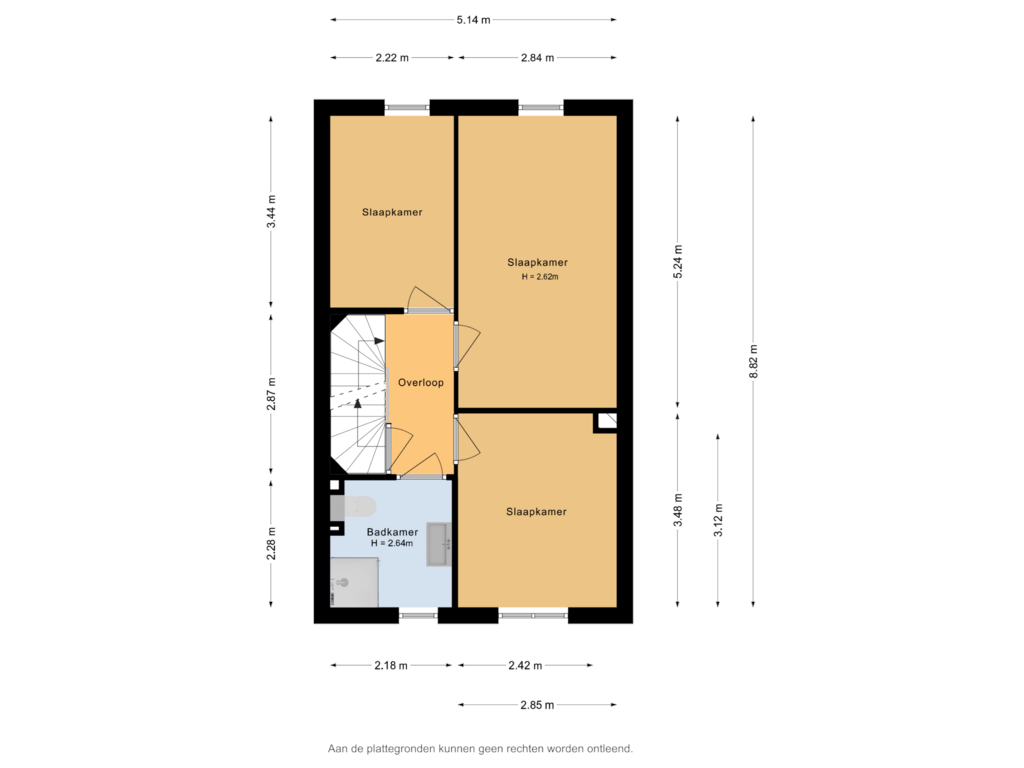 Bekijk plattegrond van 1e Verdieping van Van Kinsbergenstraat 33