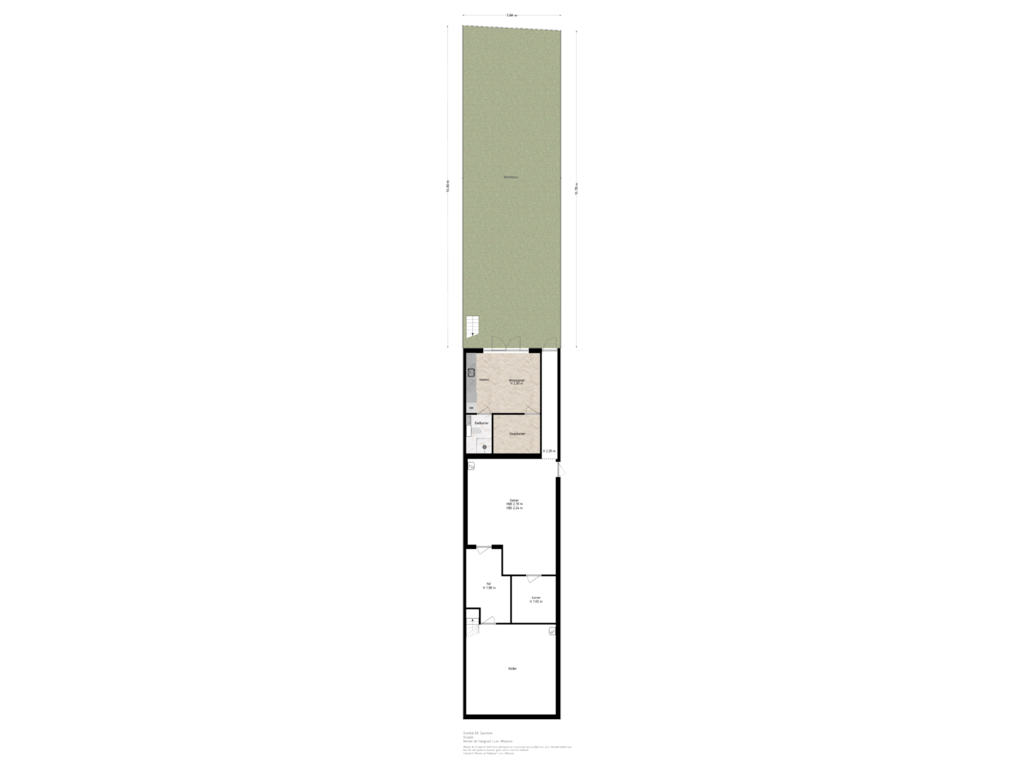 View floorplan of Situatie of Zuiddijk 68