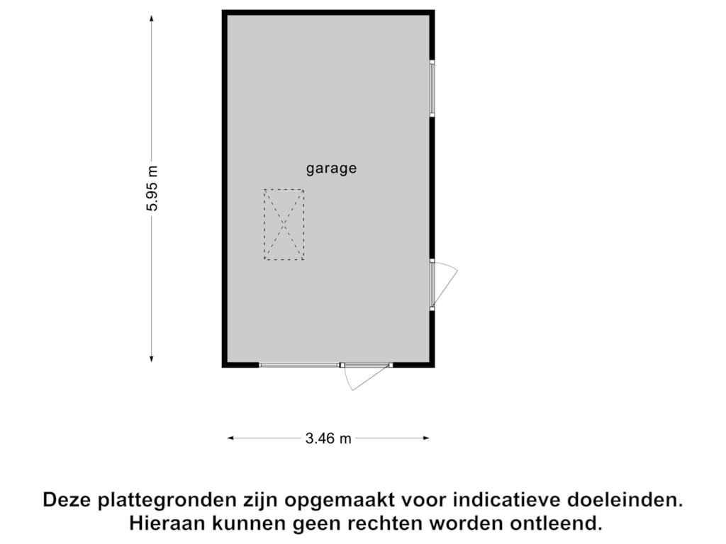 Bekijk plattegrond van Garage van Nieuw Ervensestraat 8