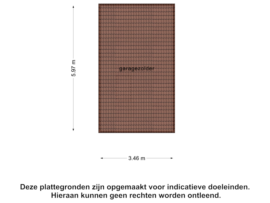 Bekijk plattegrond van Garage Zolder van Nieuw Ervensestraat 8