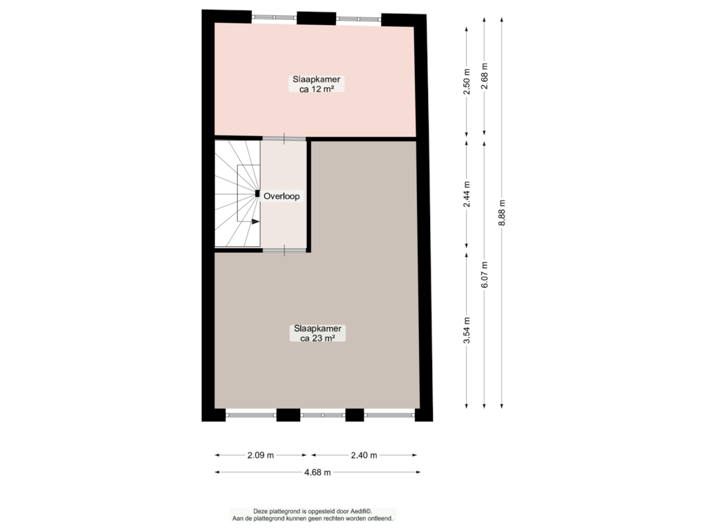 Bekijk plattegrond van Eerste verdieping van Kleine Kromme Elleboog 8