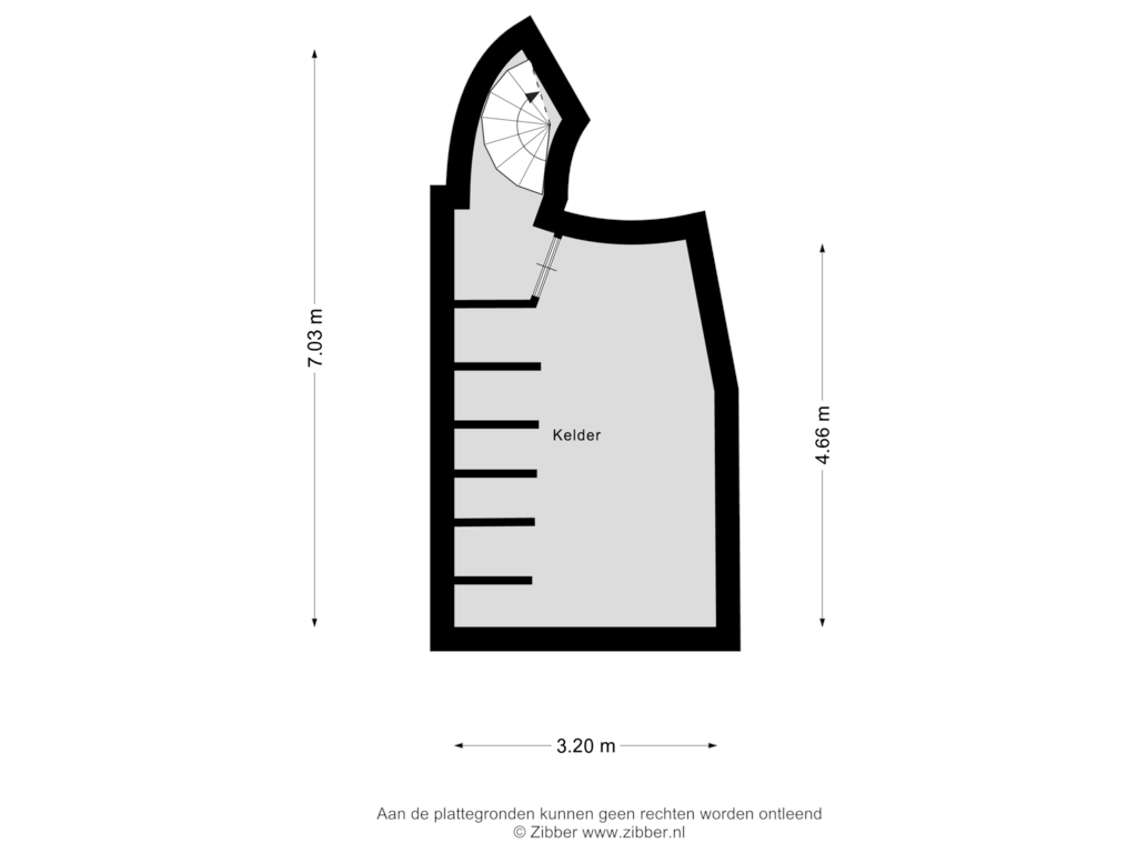 Bekijk plattegrond van Kelder van Lange Nieuwstraat 12