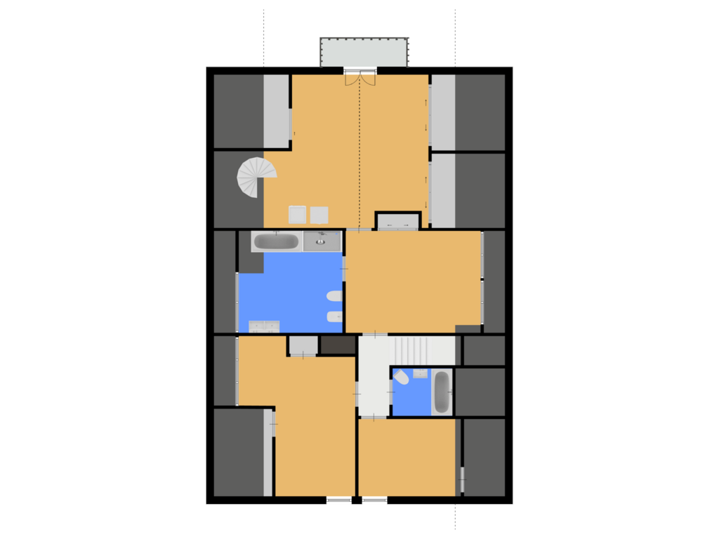 Bekijk plattegrond van 1e verdieping van Bunschoterweg 56