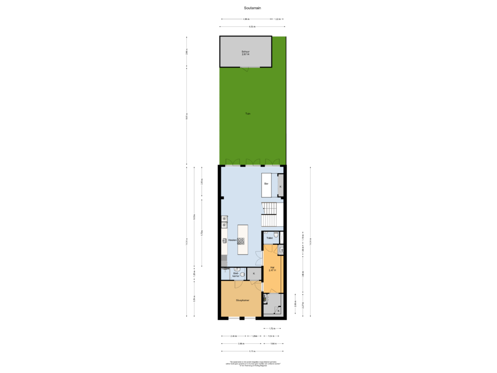 View floorplan of Souterrain of Willemsparkweg 32-A