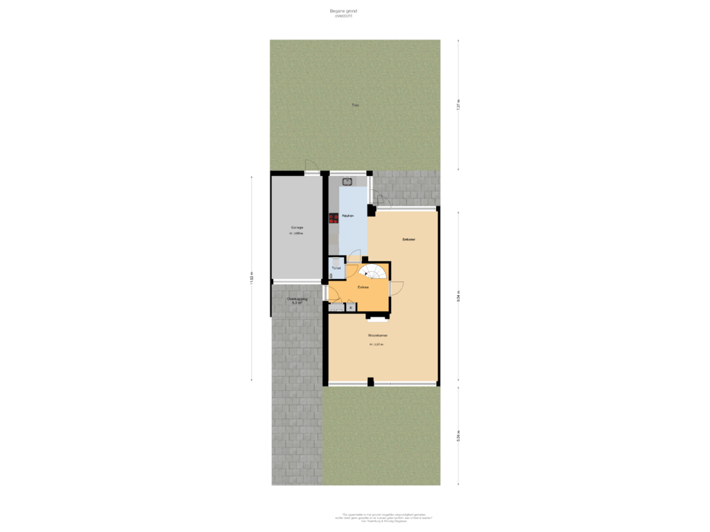 Bekijk plattegrond van Tuin van Haamstedestraat 10