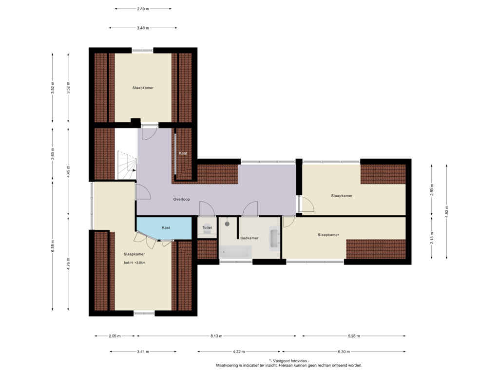 Bekijk plattegrond van 1e verdieping van Kamervoort 50