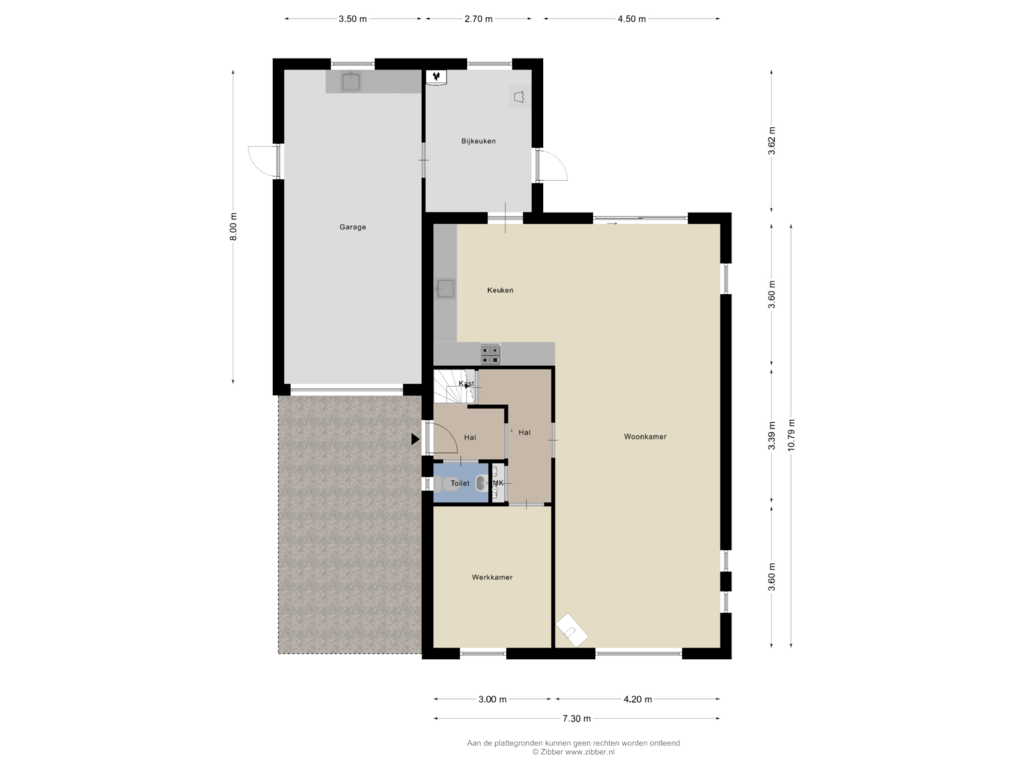 Bekijk plattegrond van Begane Grond van Boslaan 25