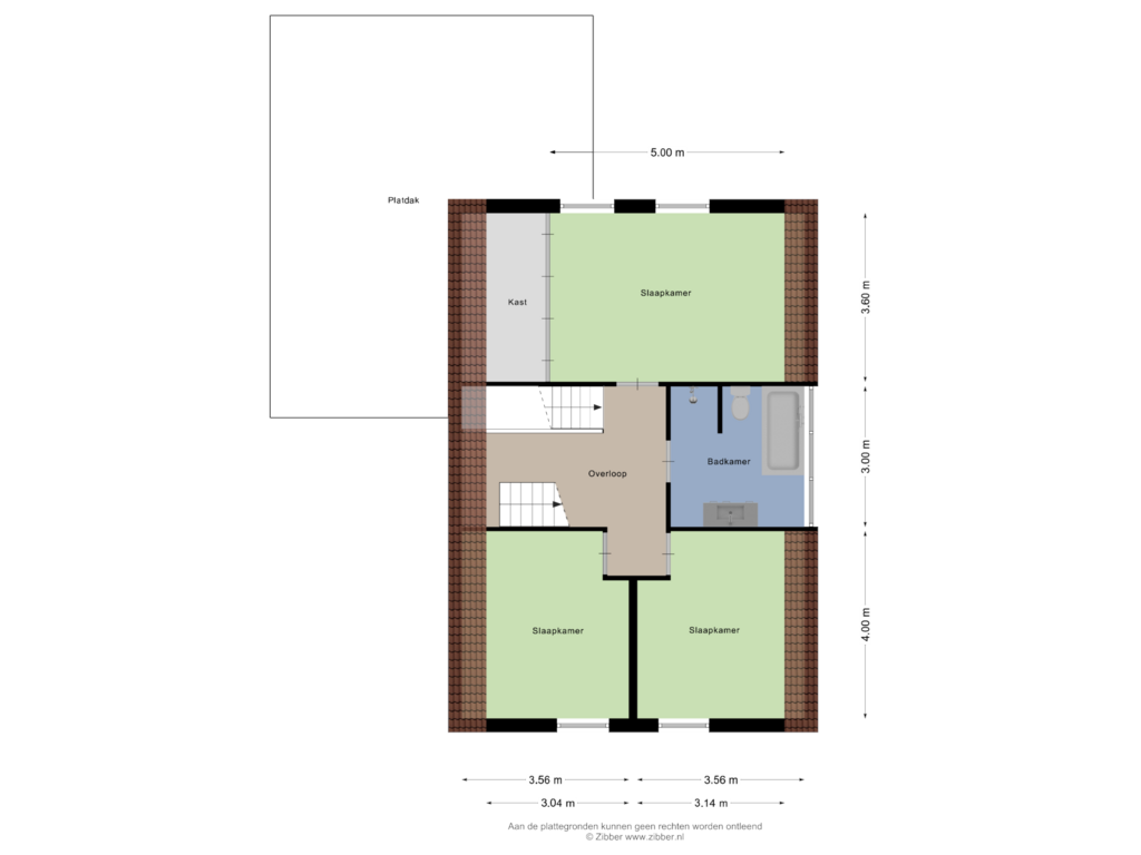 Bekijk plattegrond van 1e Verdieping van Boslaan 25