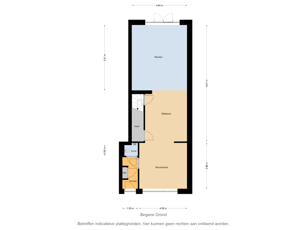 Bekijk plattegrond van Begane Grond van Wilhelminalaan 92