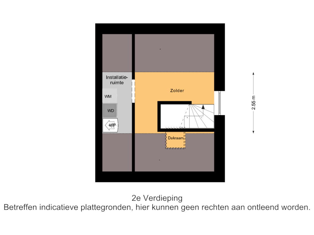 Bekijk plattegrond van 2e Verdieping van Wilhelminalaan 92