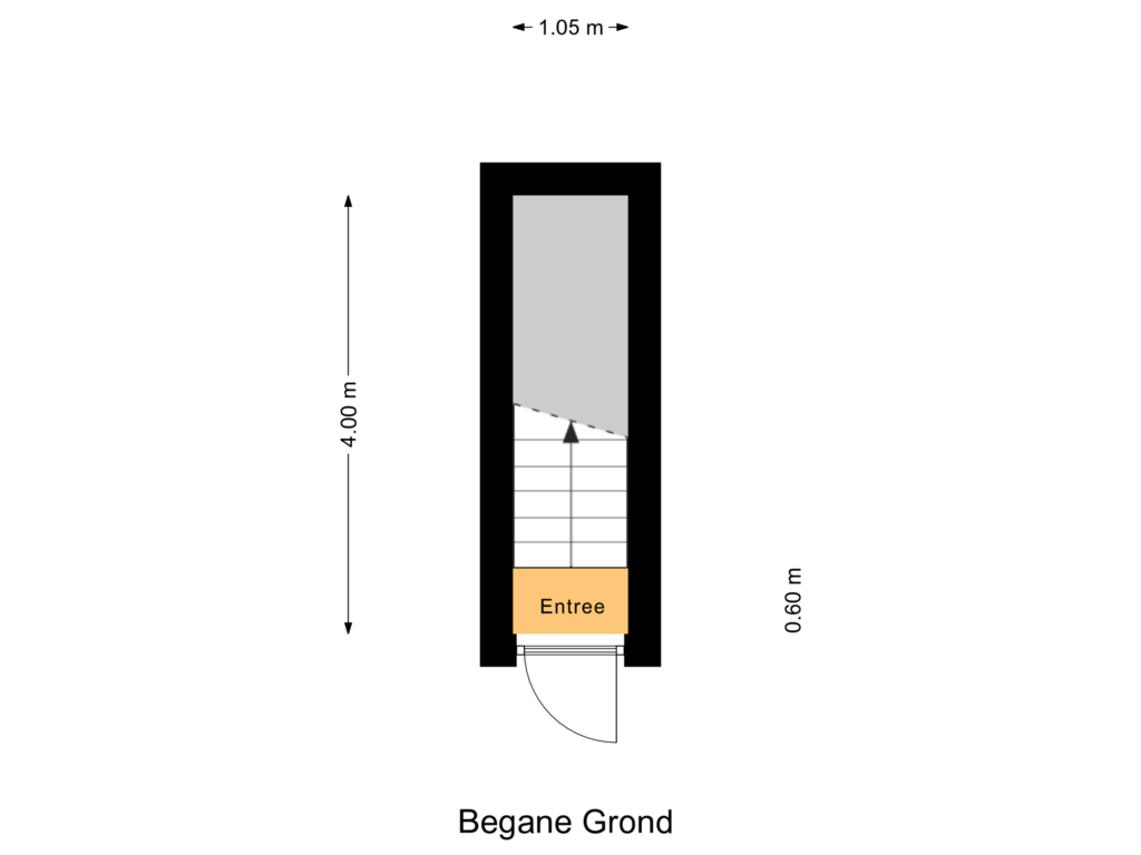 Bekijk plattegrond van Begane Grond van Achterstraat 68-A