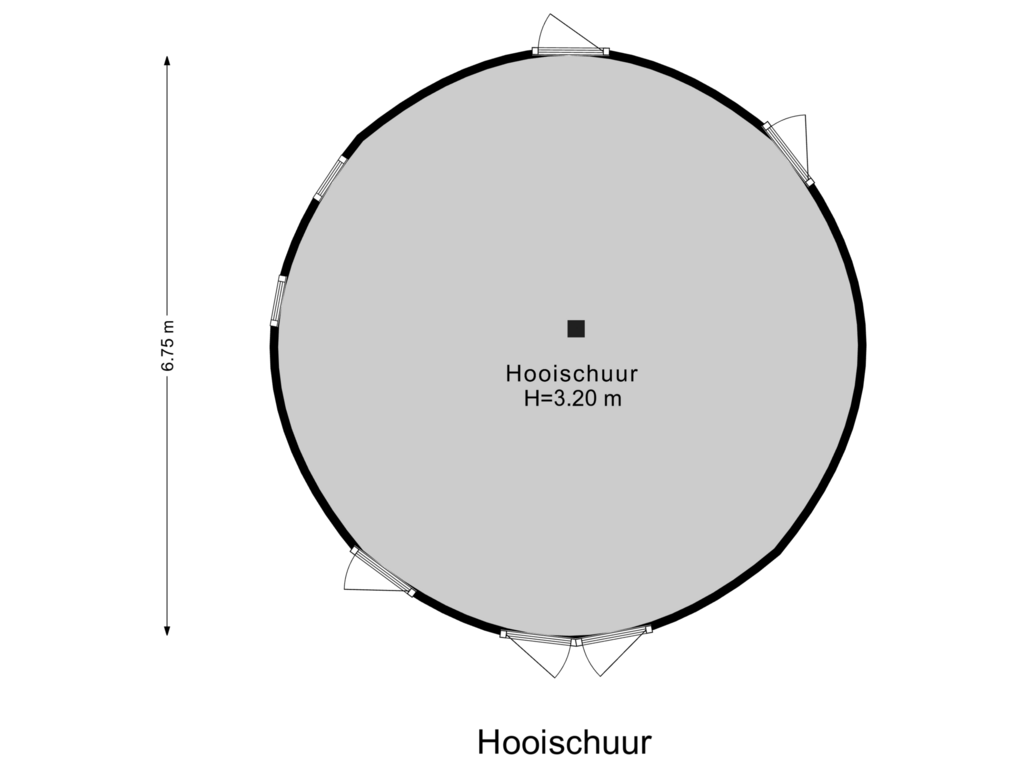 View floorplan of Hooischuur of Belterweg 10