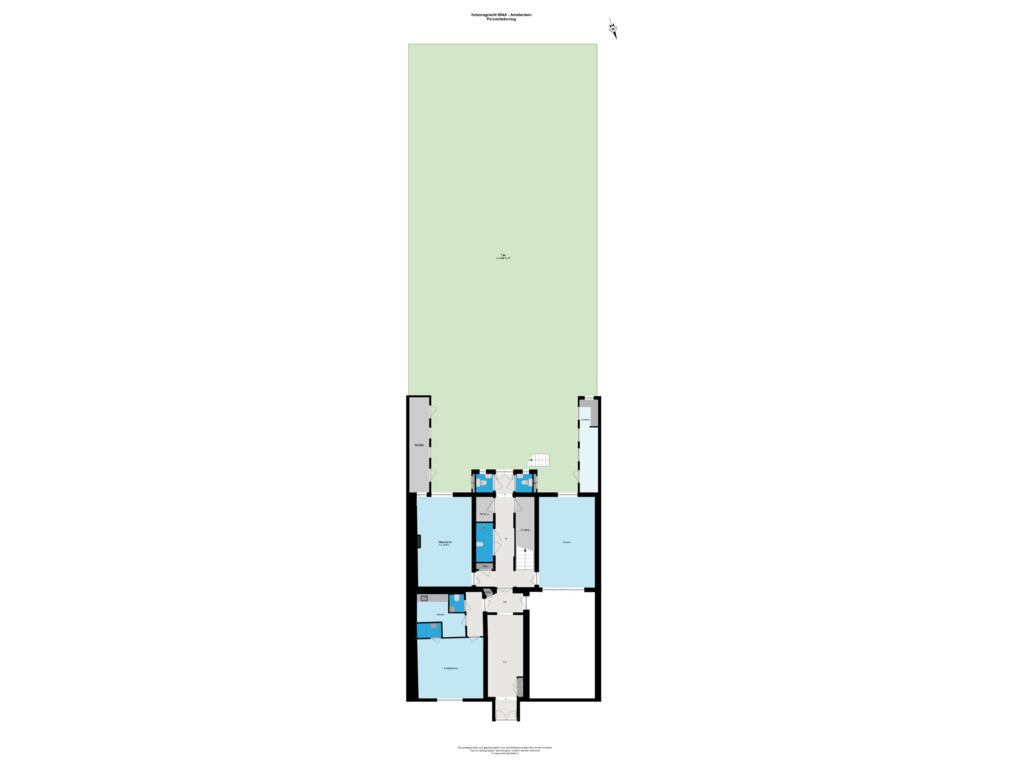 View floorplan of Perceeltekening of Keizersgracht 604-A