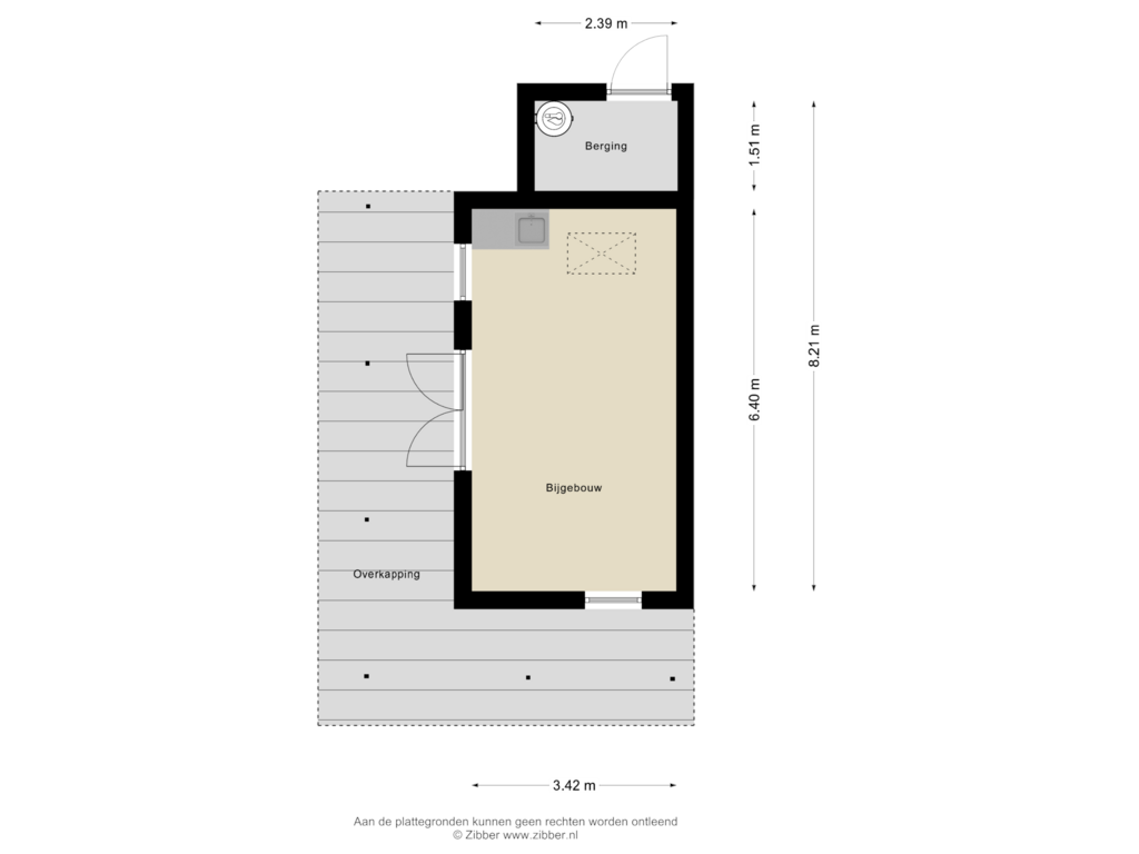 Bekijk plattegrond van Bijgebouw van Wilgenstraat 18