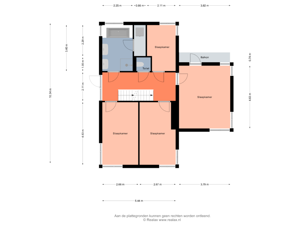 Bekijk plattegrond van Verdieping 1 van Steenmeijerstraat 16