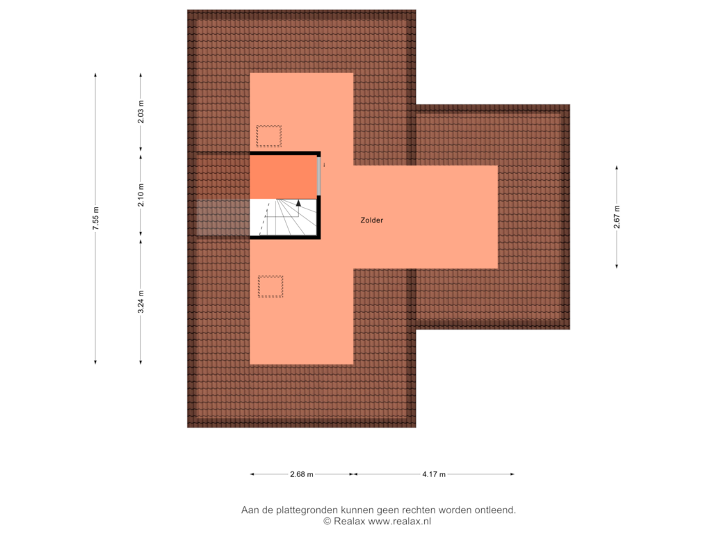 Bekijk plattegrond van Verdieping 2 van Steenmeijerstraat 16