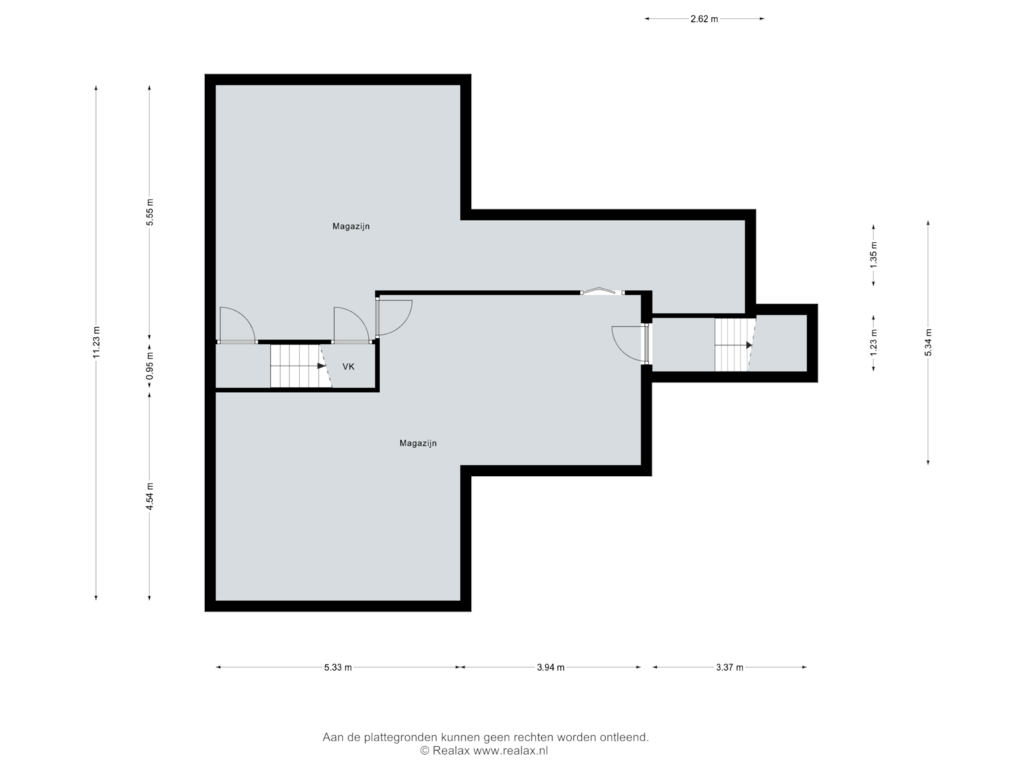 Bekijk plattegrond van Kelder van Steenmeijerstraat 16