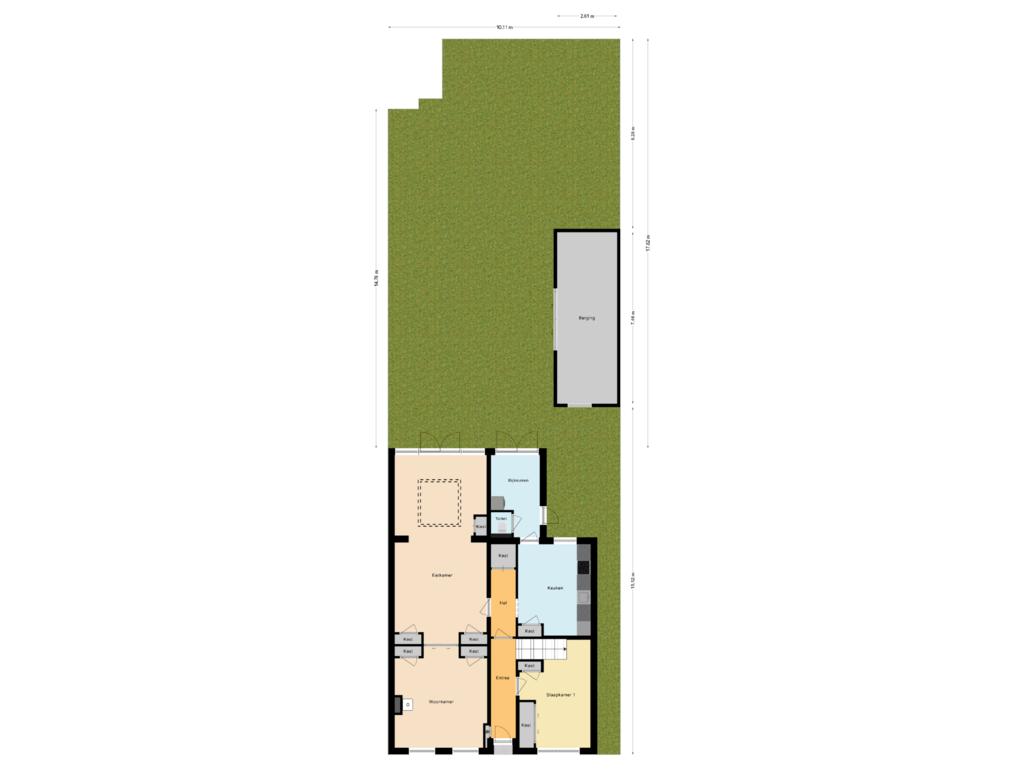 Bekijk plattegrond van Situatie van Secretaris Varkevisserstraat 287