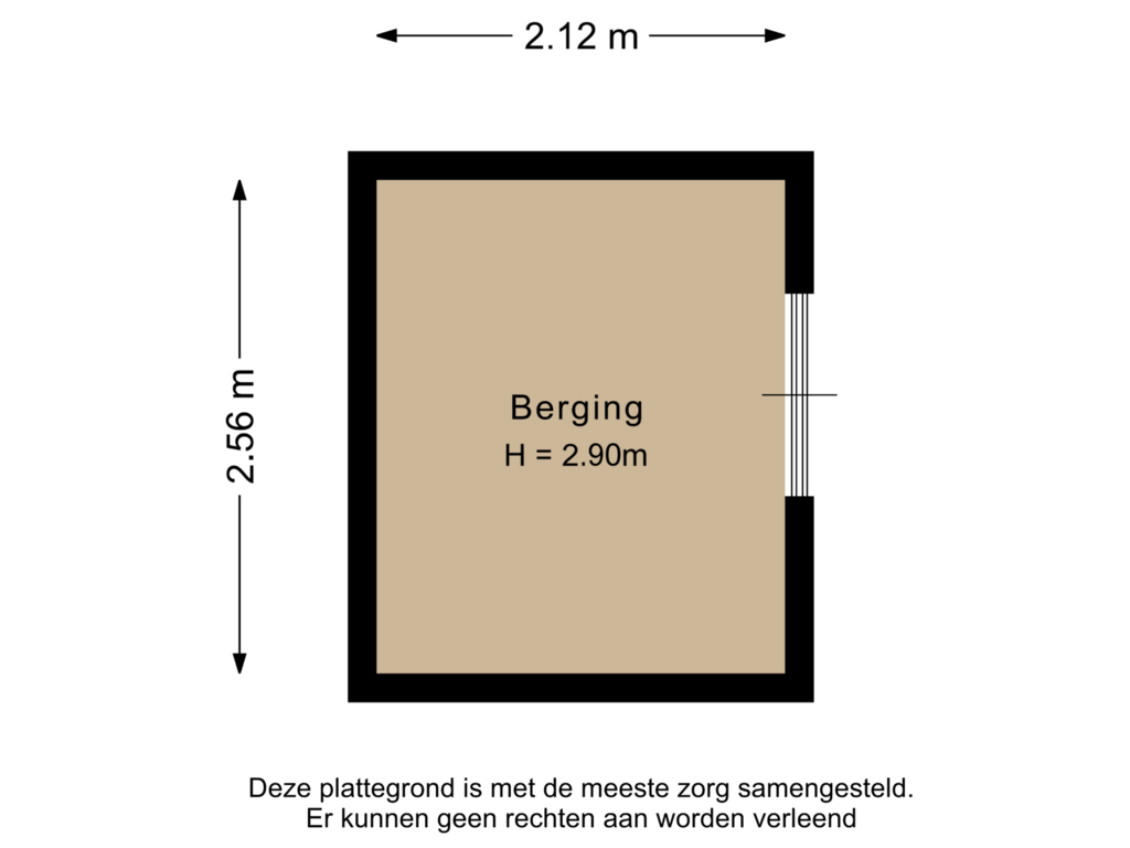 Bekijk plattegrond van Berging van Bergweg 14