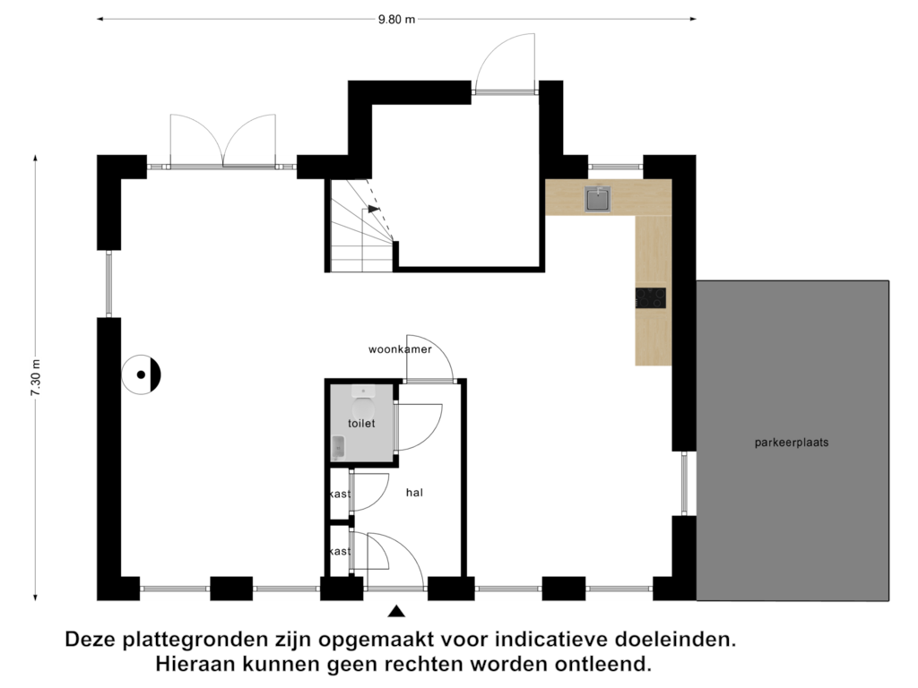 Bekijk plattegrond van Begane Grond van Spinola 41