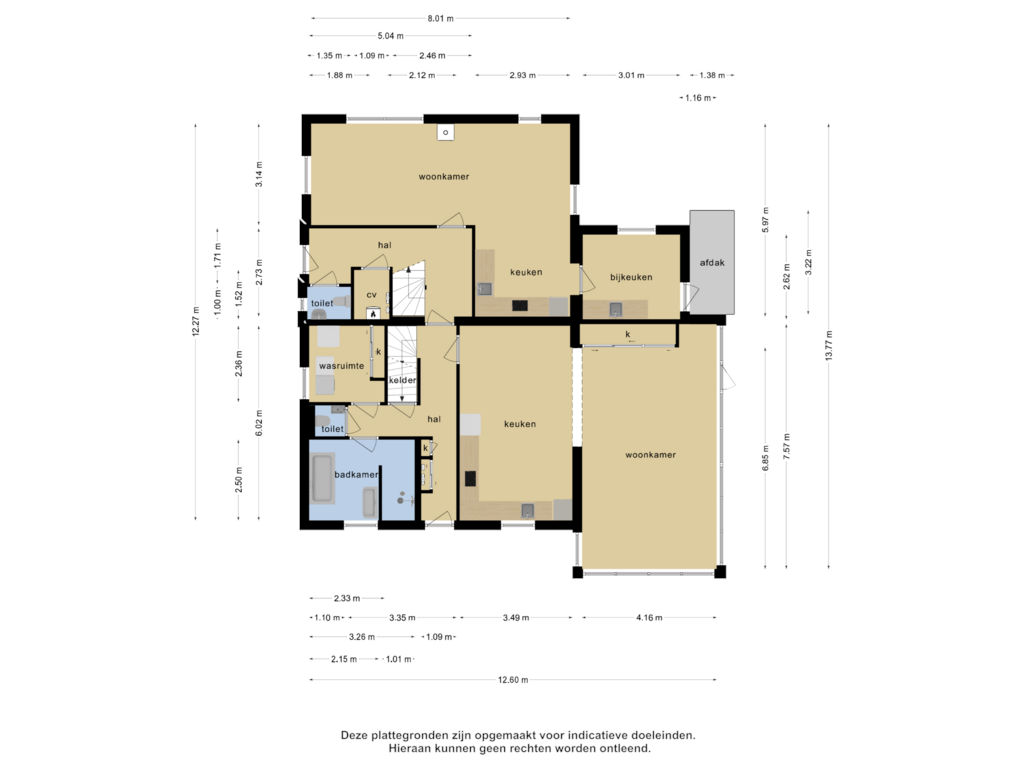 View floorplan of Begane grond of Sint Jansgildestraat 15