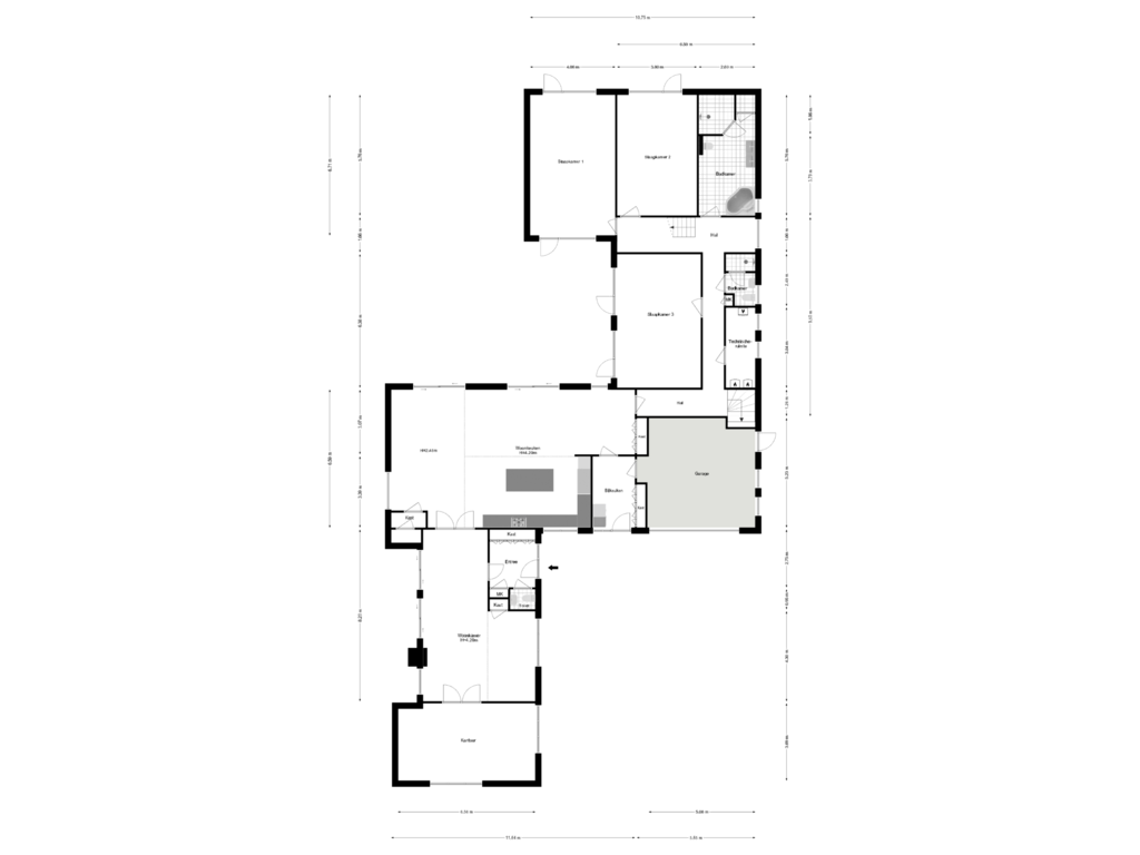 Bekijk plattegrond van Begane Grond van Eeuwigelaan 60