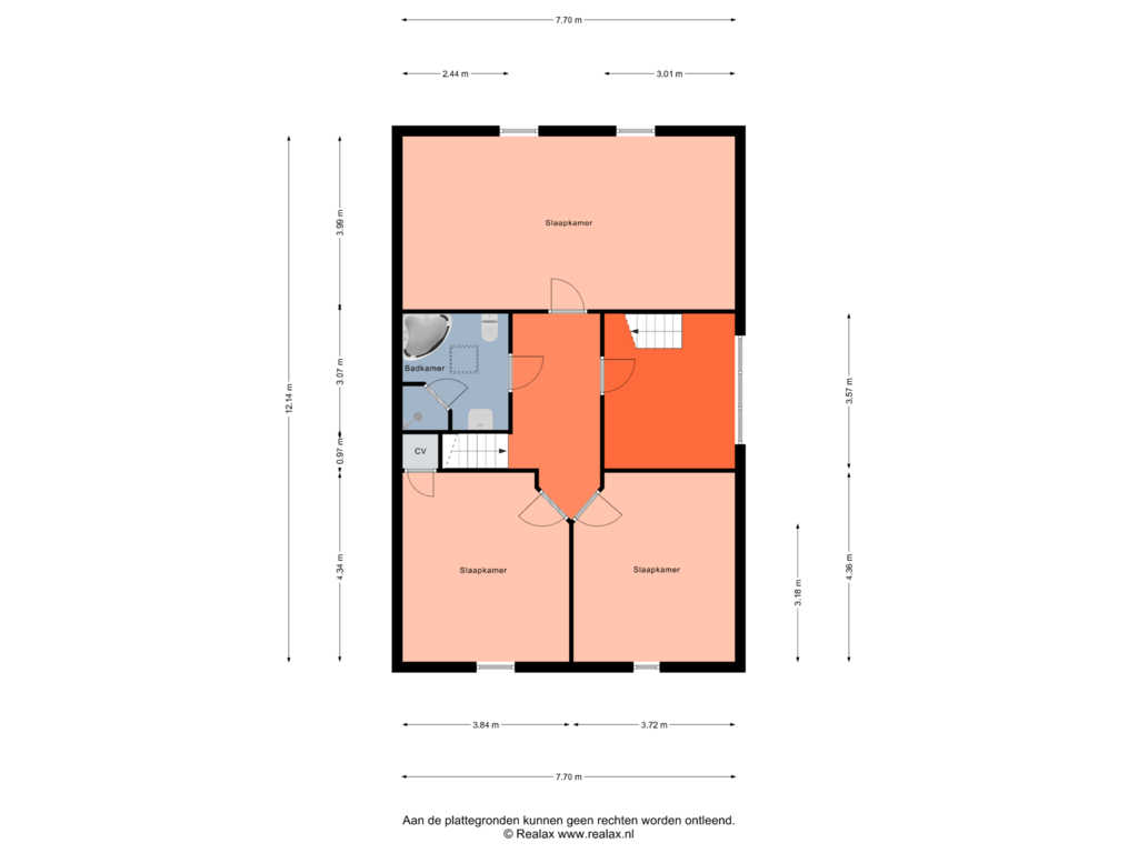 Bekijk plattegrond van Verdieping 1 van Eperweg 37