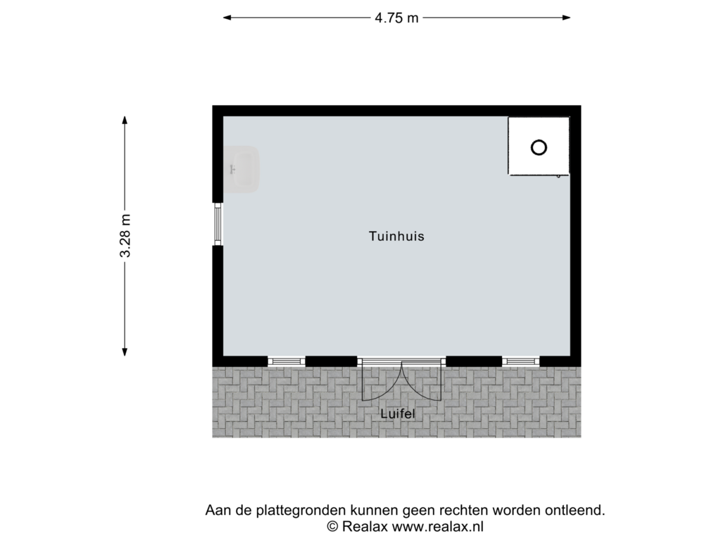 Bekijk plattegrond van Tuinhuis van Eperweg 37