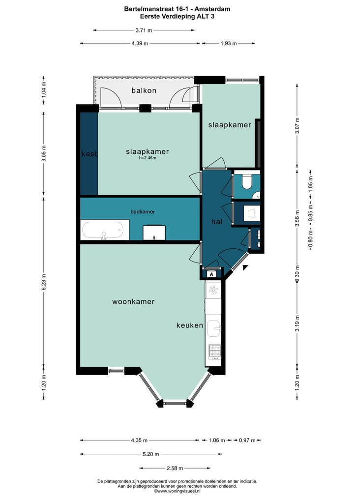 Foto 40 van Bertelmanstraat 16-1
