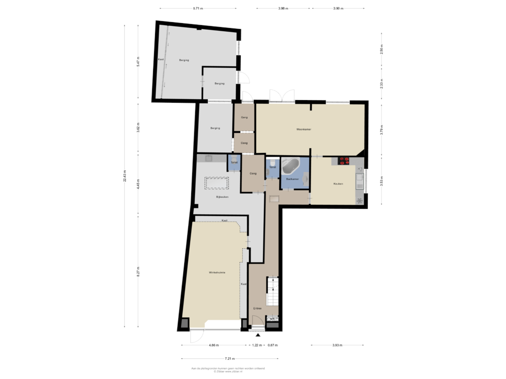 View floorplan of Begane Grond of Sint Maartenswal 1