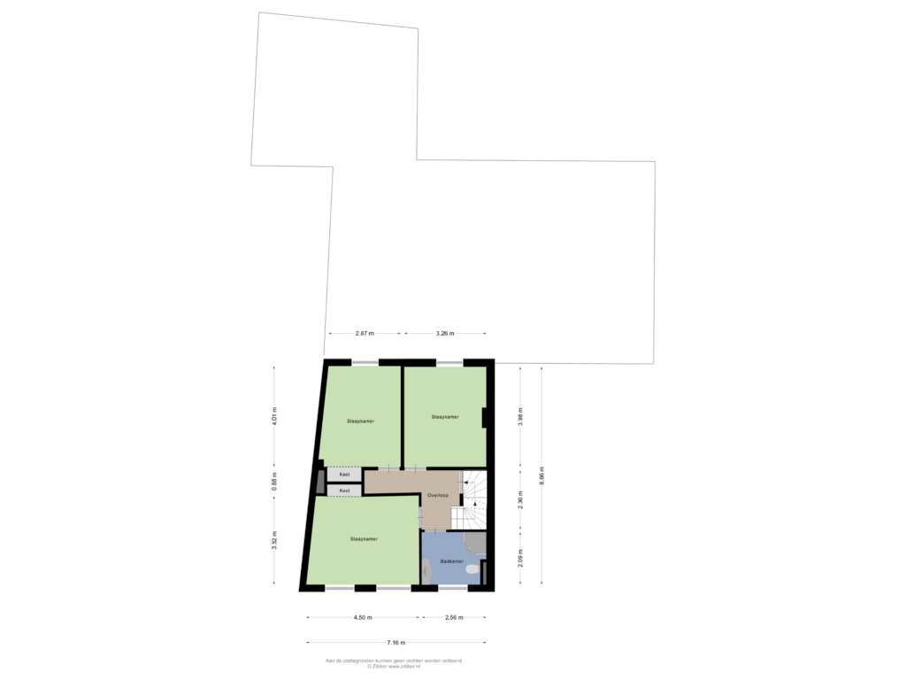 View floorplan of Eerste Verdieping of Sint Maartenswal 1