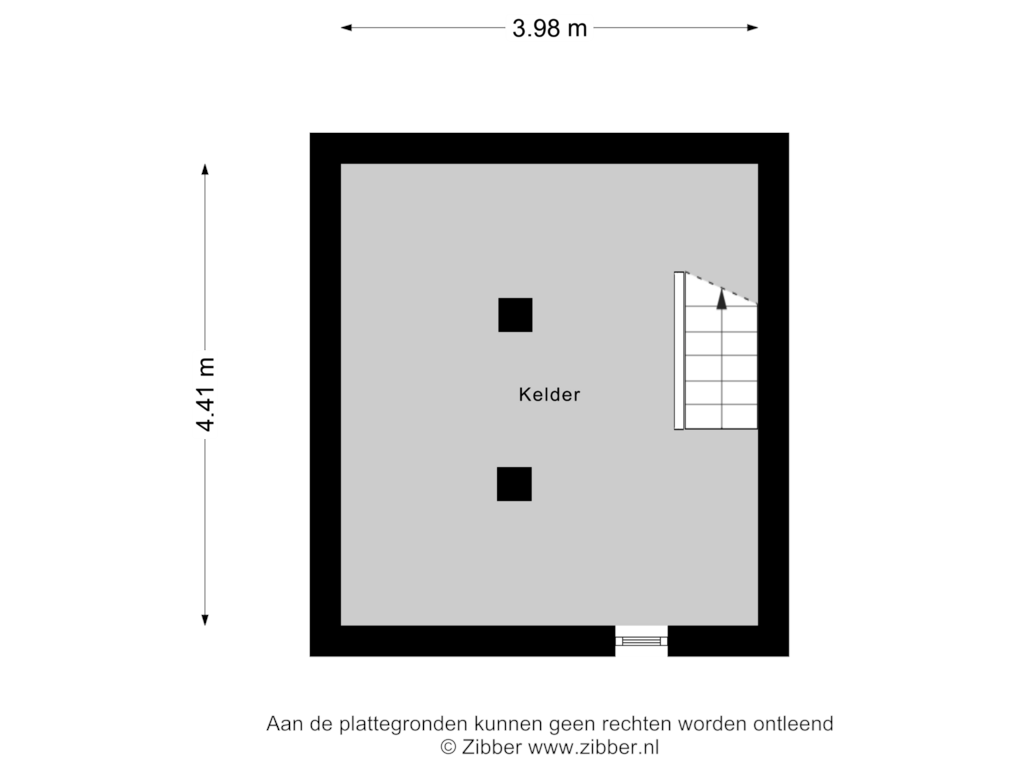 View floorplan of Kelder of Sint Maartenswal 1