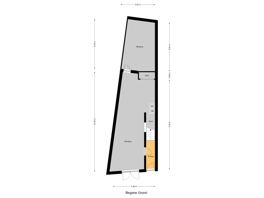 Bekijk plattegrond van Begane Grond van Lage Gouwe 92