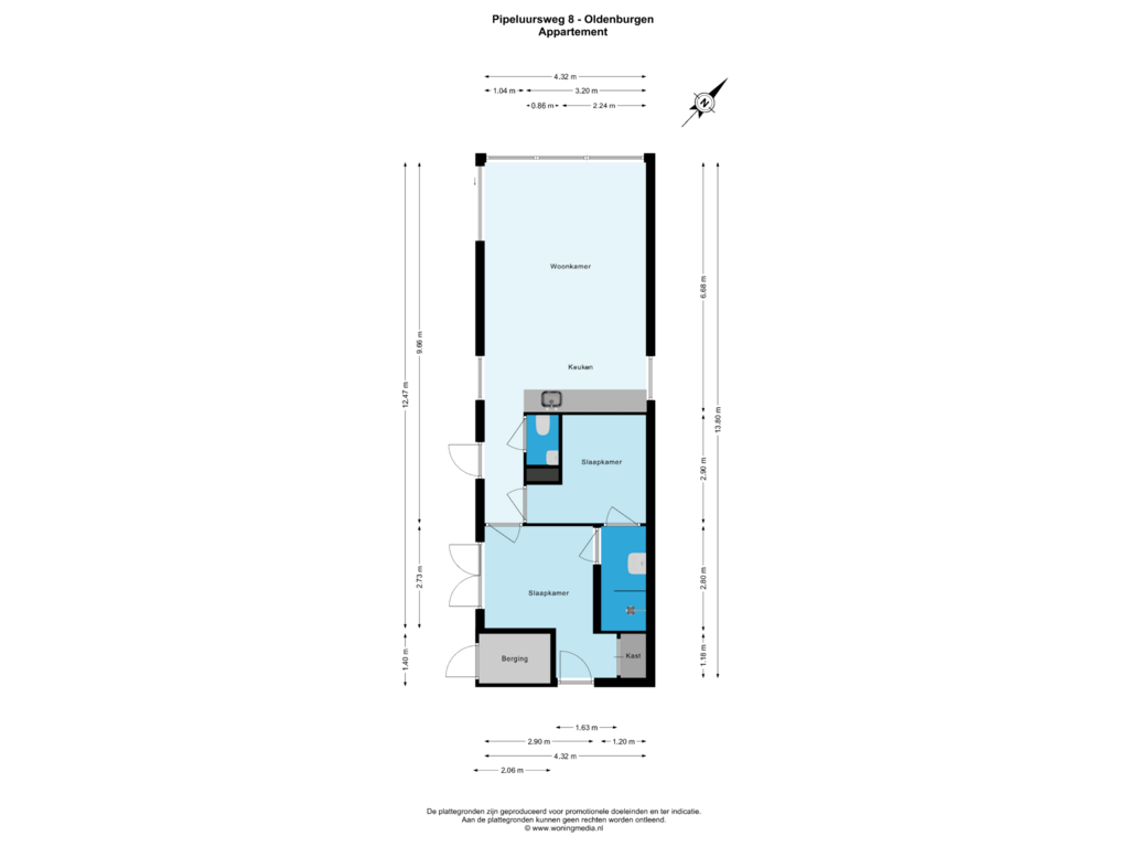 View floorplan of Begane grond of Pipeluurseweg 8-26